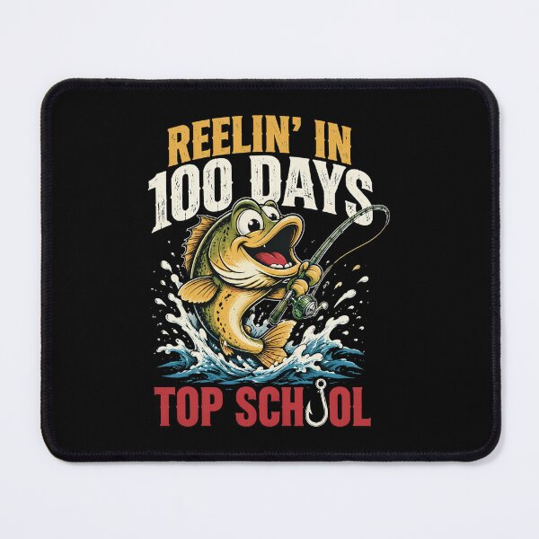 Item preview, Reelin’ in 100 Days of School Camo Bass Fishing Teacher designed and sold by OlakunleOloroz.
