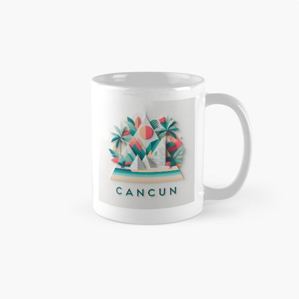 Item preview, Cancun Mexico Travel Poster - Abstract Tropical Island Beach Art designed and sold by OzzFrequency.