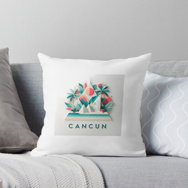 Item preview, Cancun Mexico Travel Poster - Abstract Tropical Island Beach Art designed and sold by OzzFrequency.