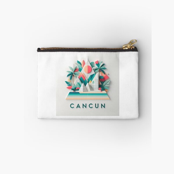 Item preview, Cancun Mexico Travel Poster - Abstract Tropical Island Beach Art designed and sold by OzzFrequency.