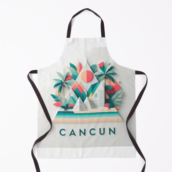 Item preview, Cancun Mexico Travel Poster - Abstract Tropical Island Beach Art designed and sold by OzzFrequency.