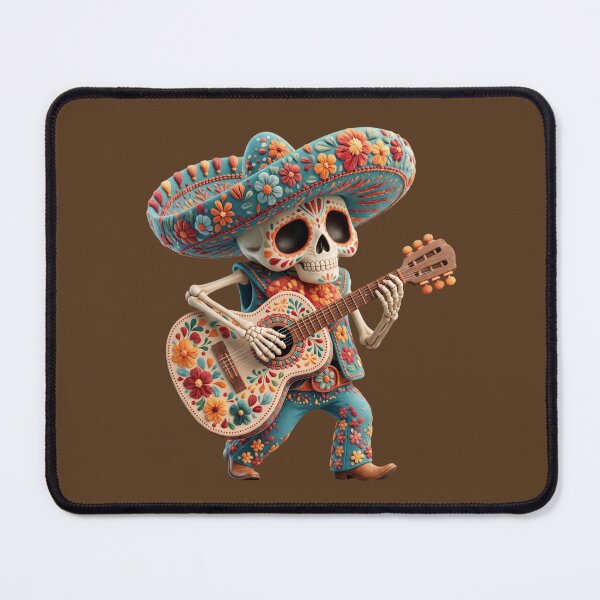 Item preview, Dia de Muertos Mariachi Skeleton | Mexican Folk Art Guitar designed and sold by MythicMood.