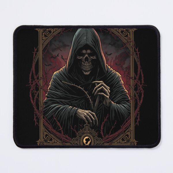 Item preview, Grim Reaper Epic Dark Halloween Shirt | Gothic Skull Illustration designed and sold by SunnyDesign82.