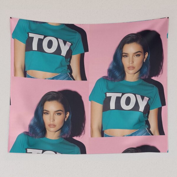 Item preview, Fashion - Young Woman in Graphic T-shirt, Reimagined Y2K Aesthetic of the 2020s designed and sold by Beat-It.