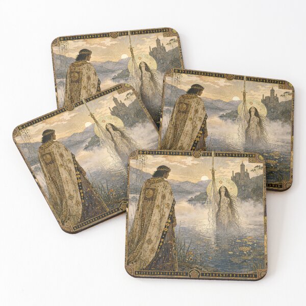 Item preview, Nimue Rising | The Lady of the Lake Wall Art  designed and sold by Stoneflower-Art.