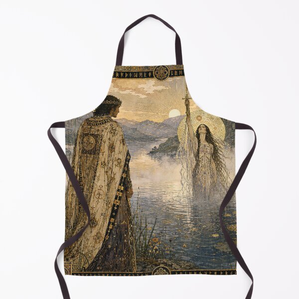 Item preview, Nimue Rising | The Lady of the Lake Wall Art designed and sold by Stoneflower-Art.