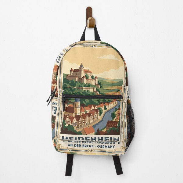 Item preview, Heidenheim an der Brenz Germany Vintage Travel Poster – Hellenstein Castle Art designed and sold by Bomax121.