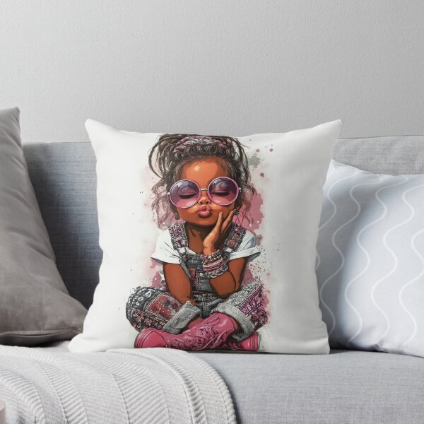 Item preview, Stylish Girl With Pink Sunglasses designed and sold by GraphicMystical.