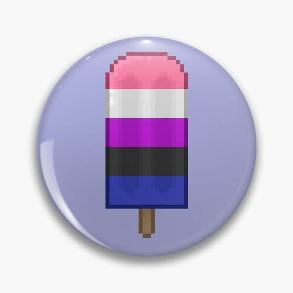Item preview, Pixelart Genderfluid Pride Icepop designed and sold by Lilac-Cat.