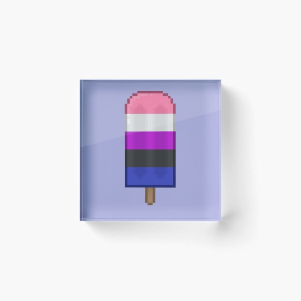 Item preview, Pixelart Genderfluid Pride Icepop designed and sold by Lilac-Cat.