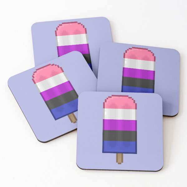 Item preview, Pixelart Genderfluid Pride Icepop designed and sold by Lilac-Cat.