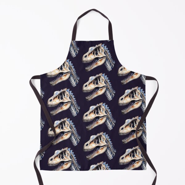 Item preview, T-rex skull skeleton in watercolor style, dinosaur designed and sold by LiskoDesign.