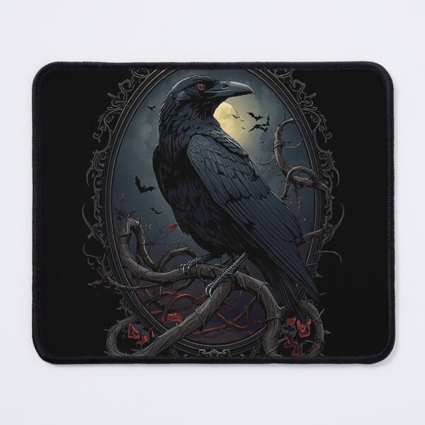 Item preview, Raven Moon Epic Dark Halloween Shirt | Gothic Bird Illustration designed and sold by SunnyDesign82.