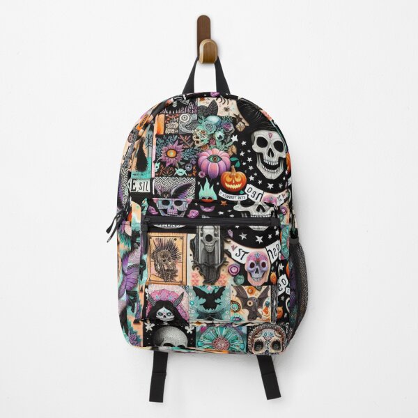 Item preview, Mystic Skulls and Bats in Witchy Night Collage designed and sold by BriSher.