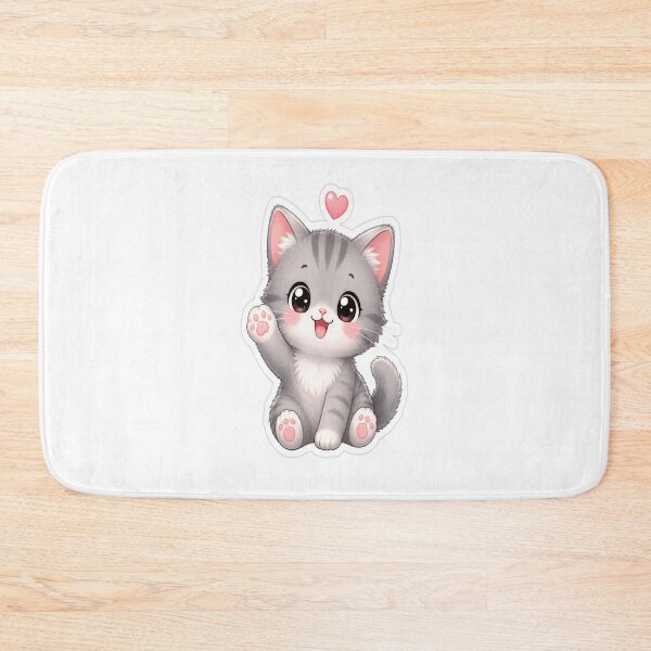 Item preview, Happy Gray Kitten designed and sold by Ruamid.