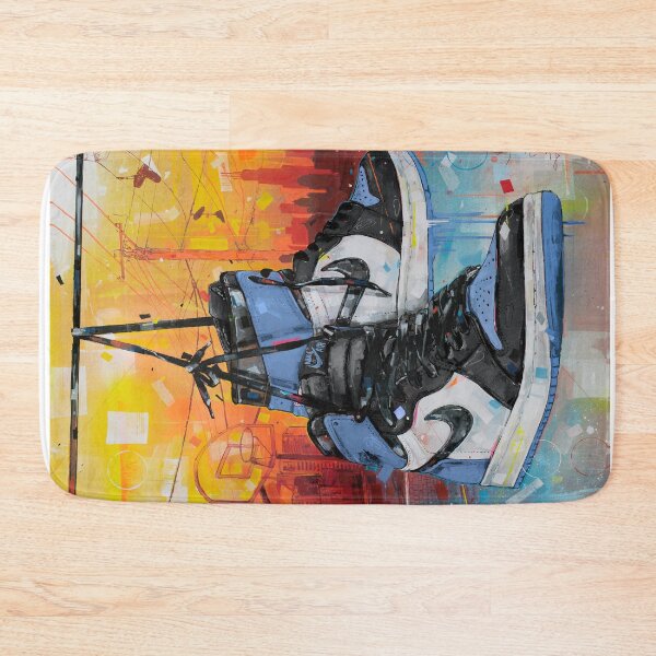 Item preview, Jordan1 UNC toe powerlines art designed and sold by GalleryKauffeld.
