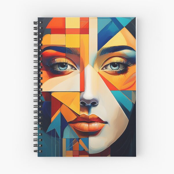 Item preview, Vibrant Geometric Cubist Woman - Abstract Pop Art Portrait designed and sold by Outlet Raloel.