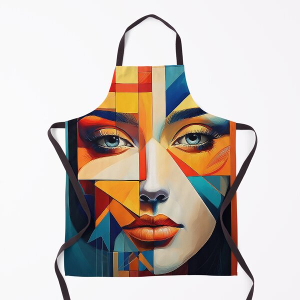 Item preview, Vibrant Geometric Cubist Woman - Abstract Pop Art Portrait designed and sold by Outlet Raloel.