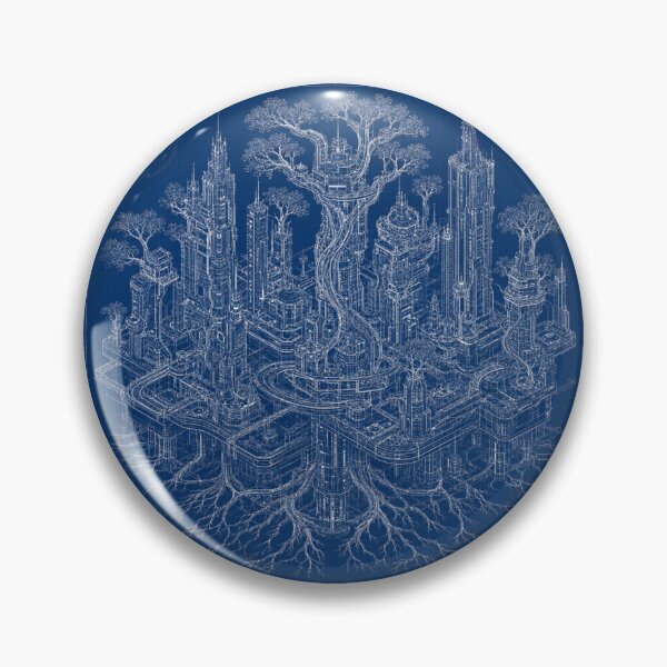 Item preview, Living City Blueprint | Futuristic Bio-Architecture | Sci-Fi Architectural Blueprint | Nature Meets Technology designed and sold by EverStitchStudio ★★★★★.