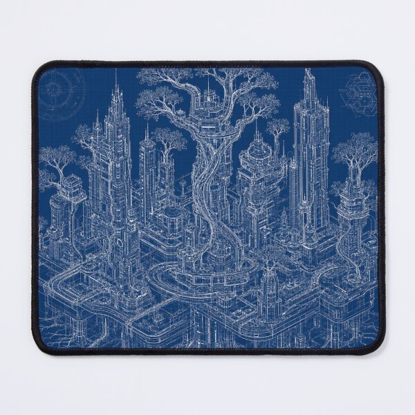 Item preview, Living City Blueprint | Futuristic Bio-Architecture | Sci-Fi Architectural Blueprint | Nature Meets Technology designed and sold by EverStitchStudio ★★★★★.