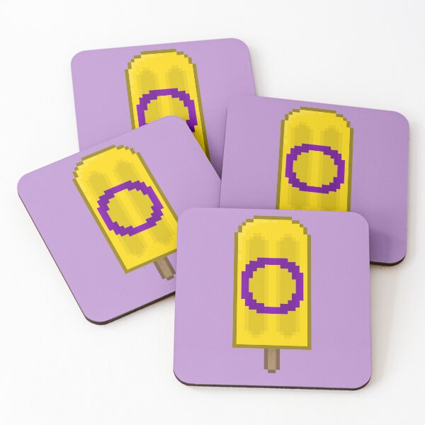 Item preview, Pixelart Intersex Pride Icepop designed and sold by Lilac-Cat.
