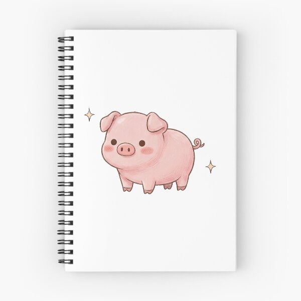 Item preview, cute pink pig designed and sold by haebalagii.