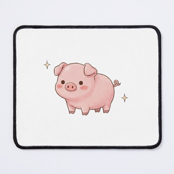 Item preview, cute pink pig designed and sold by temptedd.