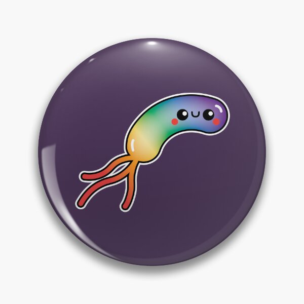 Item preview, Rainbow Kawaii Bacteria | Cute Pride Microbiology Art | Lab Decor designed and sold by ScienceAdjacent.