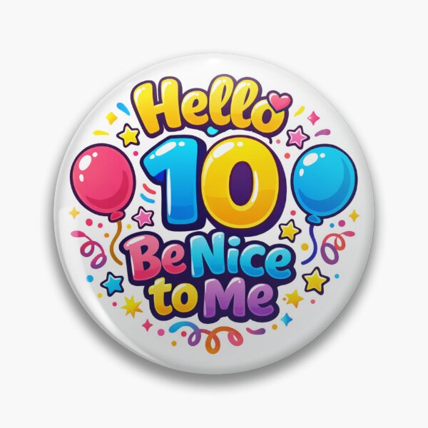 Item preview, Hello 10 Be Nice to Me | Cute 6th Birthday Party Graphic T-Shirt designed and sold by rushaib.
