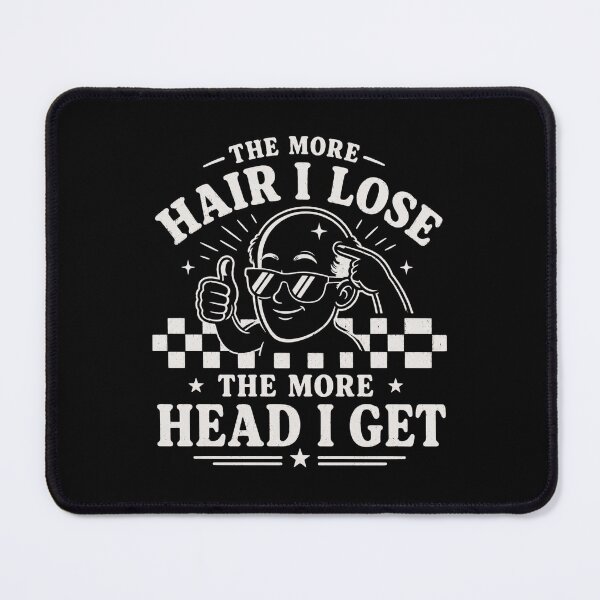 Item preview, The More Hair I Lose The More Head I Get Shirt, Funny Bald Guy Shirt, Bald Humor Tee, Adult Joke TShirt, Funny Hair Loss designed and sold by THREE LITTLE BEANS.
