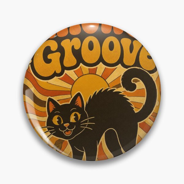 Item preview, Retro 70s Black Cat Halloween Shirt | Groovy Vintage Illustration designed and sold by SunnyDesign82.