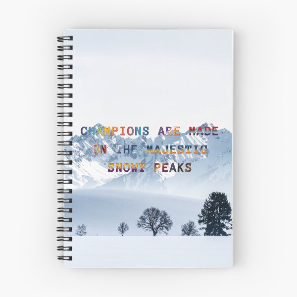 Item preview, Champions are Made on the Majestic Snowy Peaks #5 designed and sold by Holy JM Designs.
