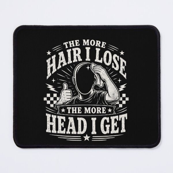 Item preview, The More Hair I Lose The More Head I Get Shirt, Funny Bald Guy Shirt, Bald Humor Tee, Adult Joke TShirt, Funny Hair Loss designed and sold by THREE LITTLE BEANS.