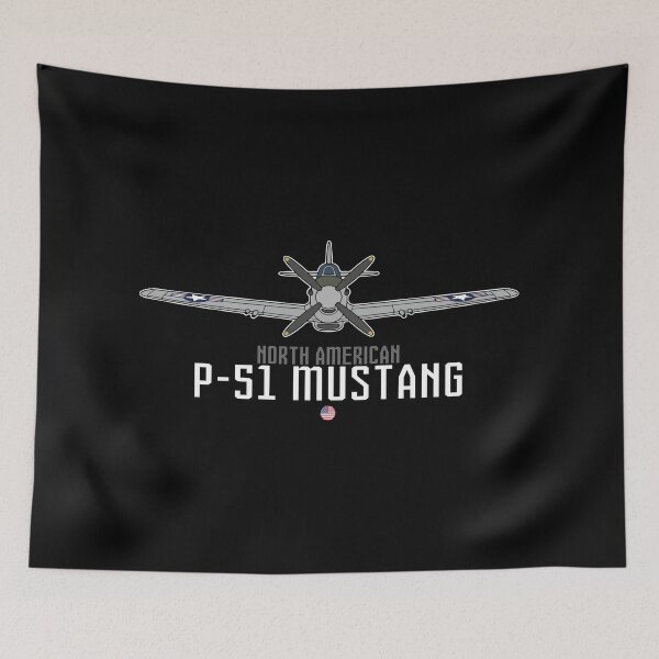 Item preview, North American P-51 Mustang - Minimalist Flat Design designed and sold by Y.S. Stephen.