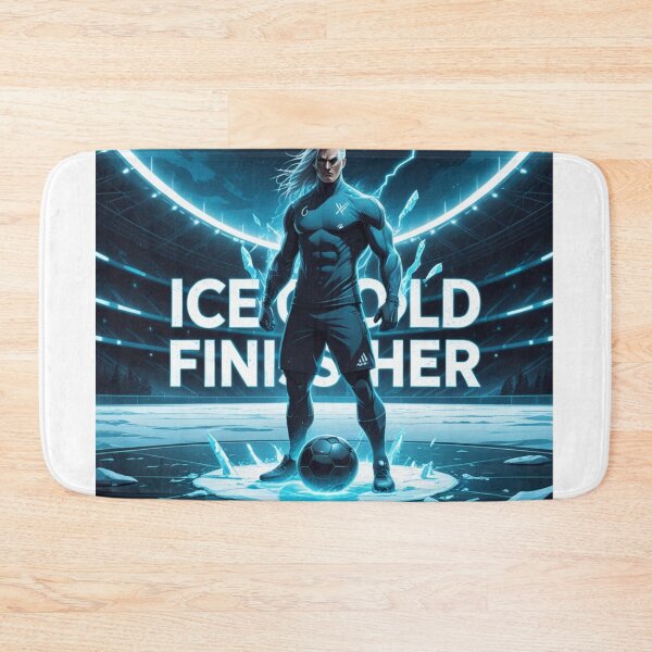 Aperçu de l'œuvre Coup de grâce glacial | Typographie football nordique | Vêtements streetwear de football d'inspiration viking | Mode Ctrlr Sports créée et vendue par Ctrlr.