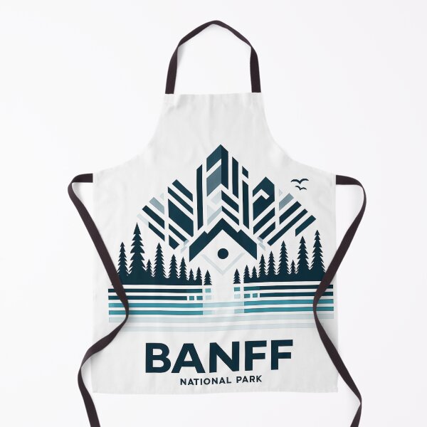 Item preview, Copy of Banff Canada Travel Poster - Abstract Rocky Mountains Landscape Art designed and sold by OzzFrequency.