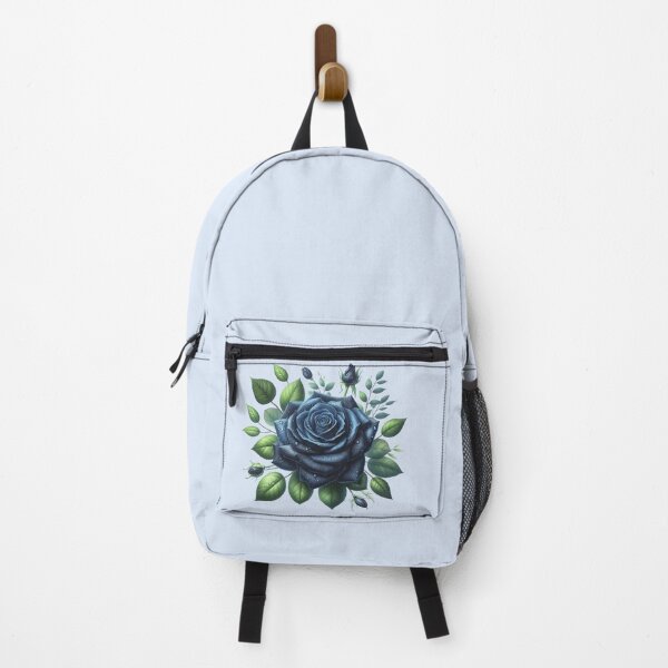 Item preview, Dark Blue Rose with Water Drops Floral Illustration designed and sold by SweetLilith.