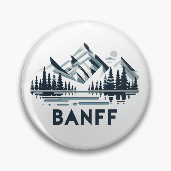 Item preview, Copy of Copy of Banff Canada Travel Poster - Abstract Rocky Mountains Landscape Art designed and sold by OzzFrequency.