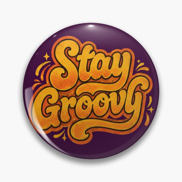Item preview, Stay Groovy Retro Typography Shirt, 70s Vintage Aesthetic Tee, Hippie Positive Vibes Graphic, Funky Groovy Quote T-Shirt designed and sold by hyper retro.