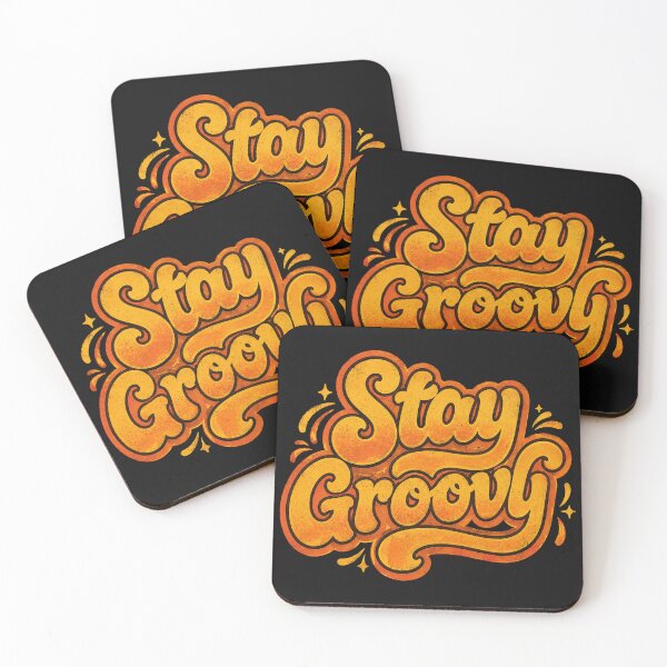 Item preview, Stay Groovy Retro Typography Shirt, 70s Vintage Aesthetic Tee, Hippie Positive Vibes Graphic, Funky Groovy Quote T-Shirt designed and sold by hyper retro.