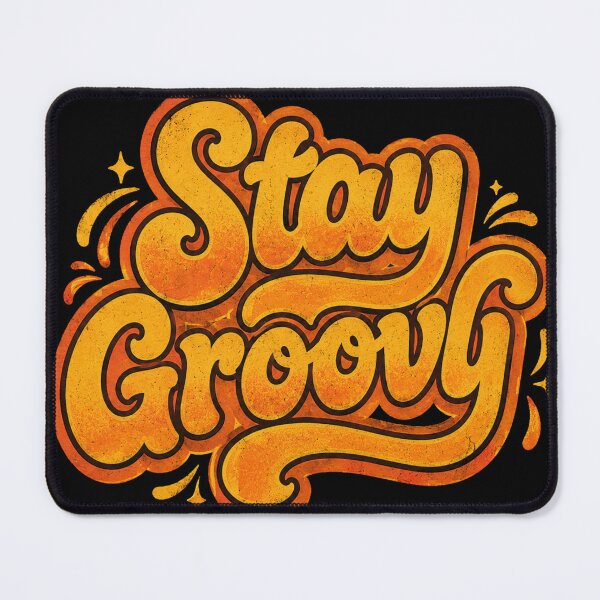 Item preview, Stay Groovy Retro Typography Shirt, 70s Vintage Aesthetic Tee, Hippie Positive Vibes Graphic, Funky Groovy Quote T-Shirt designed and sold by hyper retro.