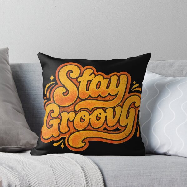 Item preview, Stay Groovy Retro Typography Shirt, 70s Vintage Aesthetic Tee, Hippie Positive Vibes Graphic, Funky Groovy Quote T-Shirt designed and sold by hyper retro.