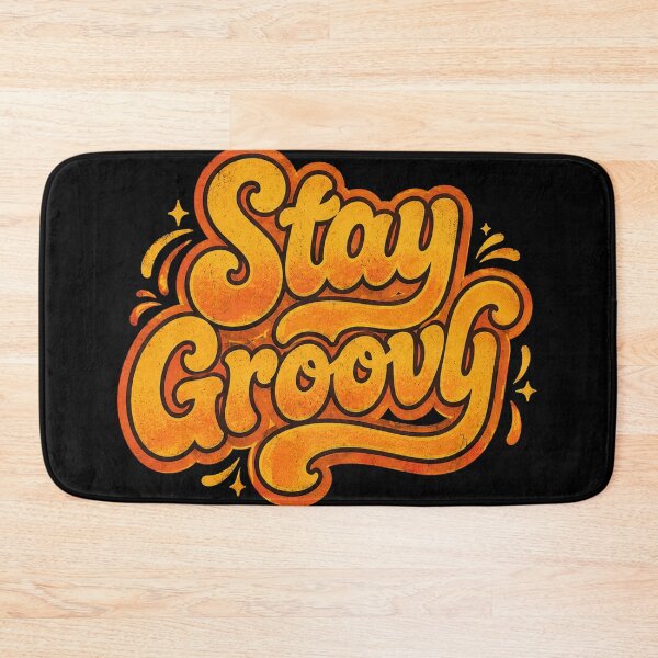 Item preview, Stay Groovy Retro Typography Shirt, 70s Vintage Aesthetic Tee, Hippie Positive Vibes Graphic, Funky Groovy Quote T-Shirt designed and sold by hyper retro.