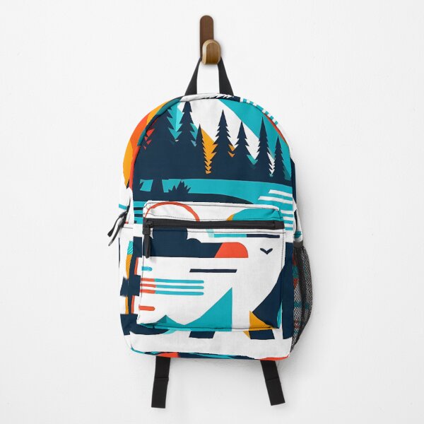 Item preview, Banff Canada Travel Poster - Abstract Rocky Mountains Landscape Art designed and sold by OzzFrequency.