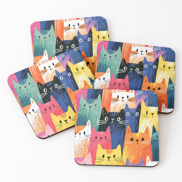 Item preview, Purrfectly Colored Cat Crew designed and sold by Venon28.
