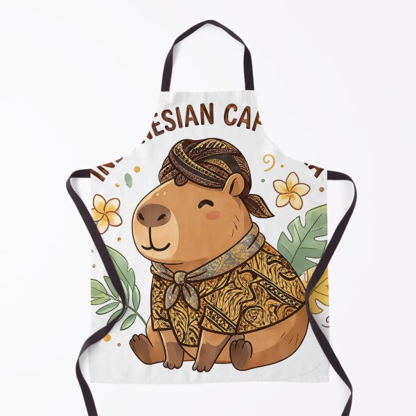 Item preview, Indonesian Capybara Batik Sticker designed and sold by denybz.