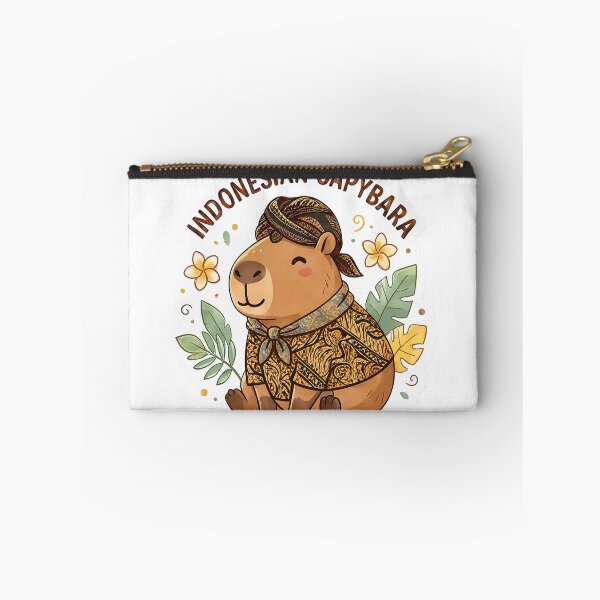 Item preview, Indonesian Capybara Batik Sticker designed and sold by denybz.