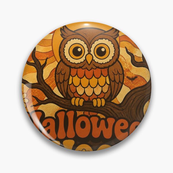 Item preview, Retro 70s Owl Halloween Shirt | Groovy Vintage Illustration designed and sold by SunnyDesign82.