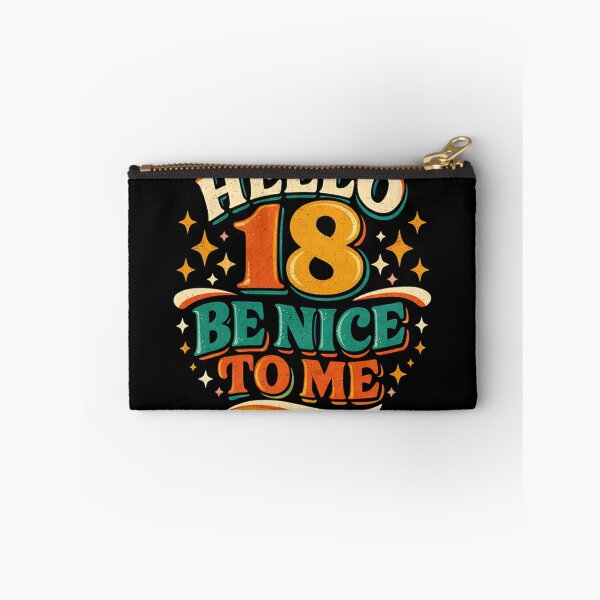 Item preview, Hello 18 Be Nice to Me | Funny 18th Birthday Typography T-Shirt designed and sold by rushaib.