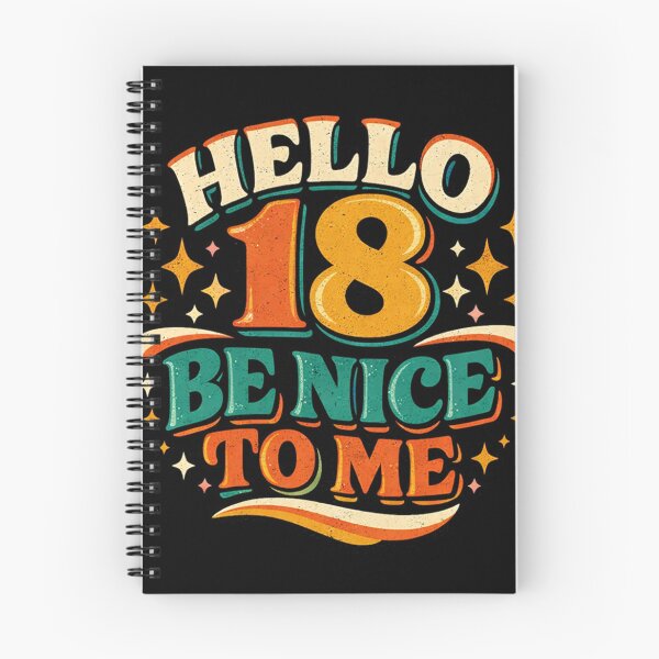 Item preview, Hello 18 Be Nice to Me | Funny 18th Birthday Typography T-Shirt designed and sold by rushaib.